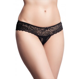 Трусы Eromantica, Juno, с доступом, черные, 48-50