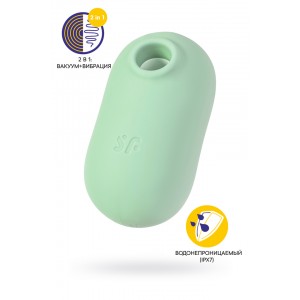 Вакуумный стимулятор клитора Satisfyer Pro To Go 2, мятный