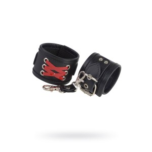 Наручники Sitabella чёрные,кожа (иной угол)