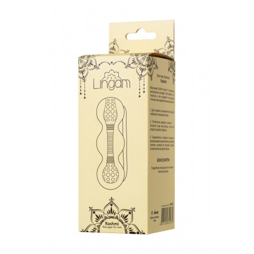 Мастурбатор нереалистичный Lingam by TOYFA  Rashmi , TPE, Прозрачный, 15,5 см