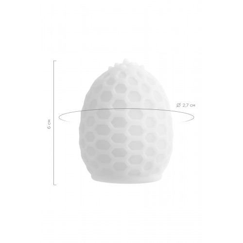 Мастурбатор A-Toys Pufl, ТРЕ, белый, 6 см, Ø 2,7 см