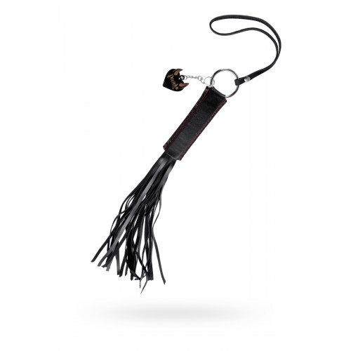 Плеть «Классическая» Pecado BDSM, натуральная кожа, черная