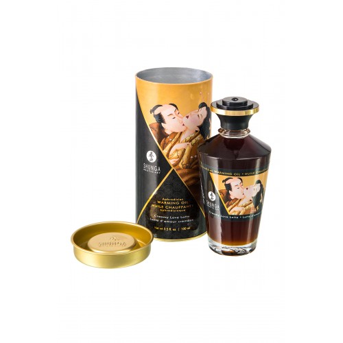 Масло для массажа Shunga Creamy Love Latte, разогревающее, с ароматом сливочного латте, 100 мл