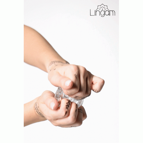 Мастурбатор нереалистичный Lingam by TOYFA  Rashmi , TPE, Прозрачный, 15,5 см