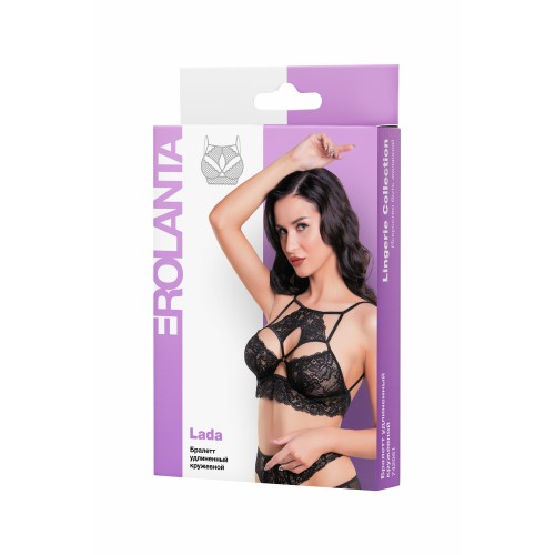 Бралетт удлиненный Erolanta Lada, черный (42-44)