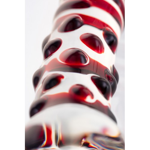 Двусторонний фаллоимитатор Sexus Glass, стекло, прозрачный, 21 см