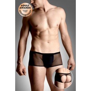 Шорты мужские с открытыми ягодицами SoftLine Collection, черный, XL (иной угол)