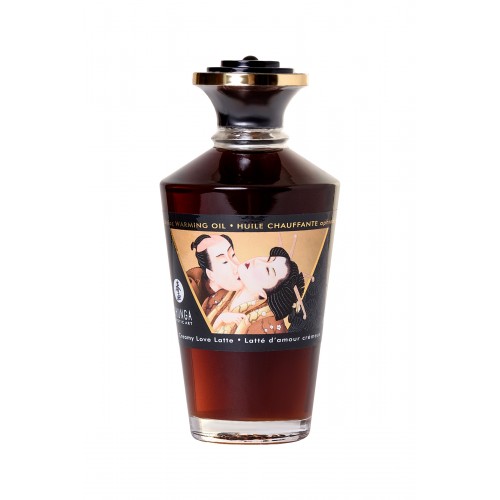 Масло для массажа Shunga Creamy Love Latte, разогревающее, с ароматом сливочного латте, 100 мл