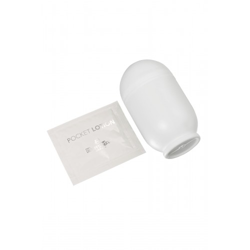 Мастурбатор нереалистичный MEN'S MAX CAPSULE 07 COSMOS TPE, белый, 8 см (В ЗИПЛОКЕ)