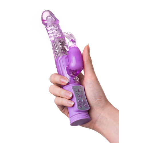 Вибратор с клиторальным стимулятором TOYFA A-Toys  High-Tech fantasy, TPE, Фиолетовый, 22,5 см