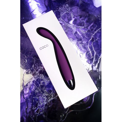 Вибратор Svakom Coco, силикон, фиолетовый, 18,2 см