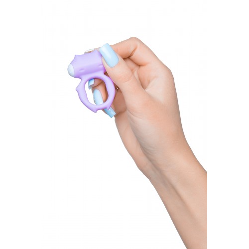 Виброкольцо на пенис A-Toys by TOYFA Zort, силикон, фиолетовое, Ø 2 см