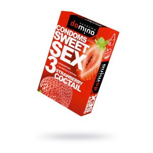 Презервативы Luxe DOMINO  SWEETSEX, клубника  №3 (иной угол)