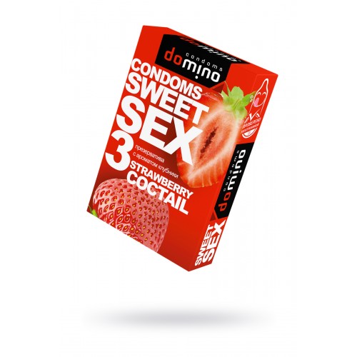 Презервативы Luxe DOMINO  SWEETSEX, клубника  №3
