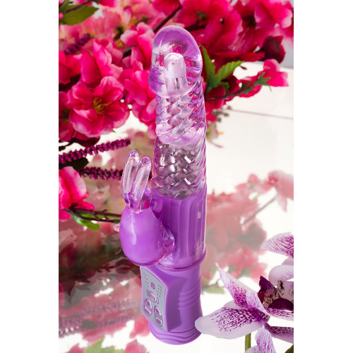 Вибратор с клиторальным стимулятором TOYFA A-Toys  High-Tech fantasy, TPE, Фиолетовый, 22,5 см