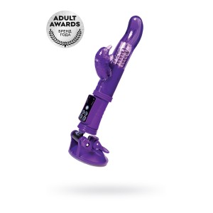 Вибратор с клиторальным стимулятором TOYFA A-Toys  , TPR, Фиолетовый, 22,5 см (иной угол)