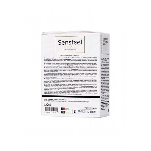 Туалетная вода с феромонами Orgie SENSFEEL, для женщин, 50 мл