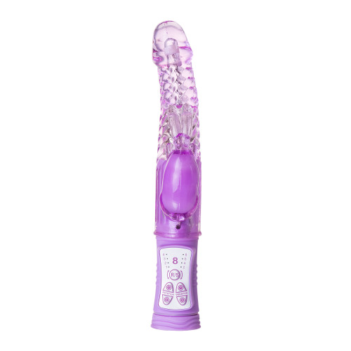 Вибратор с клиторальным стимулятором TOYFA A-Toys  High-Tech fantasy, TPE, Фиолетовый, 22,5 см