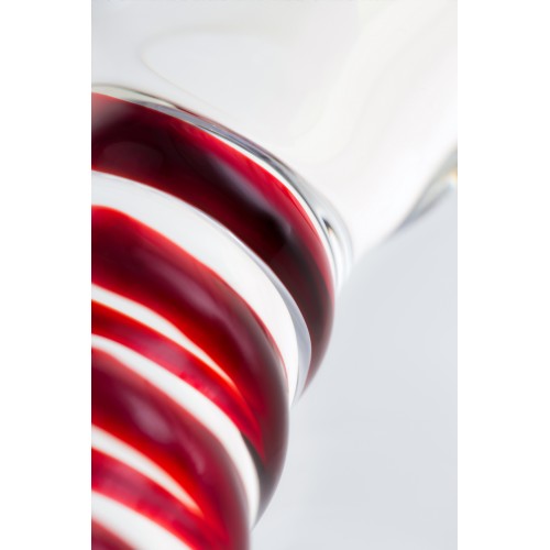 Двусторонний фаллоимитатор Sexus Glass, стекло, прозрачный, 21 см