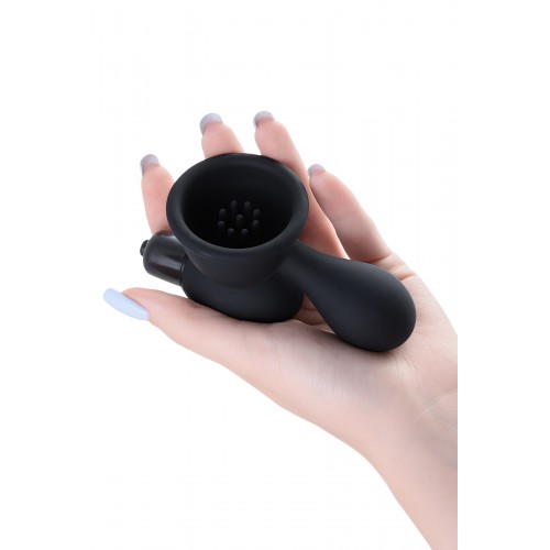 Вибромассажер для сосков TOYFA ,TPR, Черный