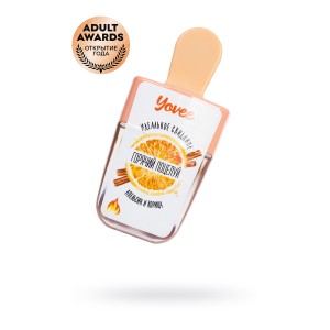 Бальзам для губ Yovee by Toyfa «Горячий поцелуй» со вкусом апельсина и корицы, 5,5 мл (иной угол)