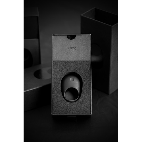 Эрекционное кольцо на пенис OIVITA, ORing Plus, силикон, черный, 6.5 см