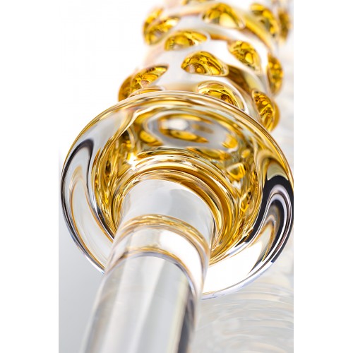 Двусторонний фаллоимитатор Sexus Glass, стекло, прозрачный, 25 см