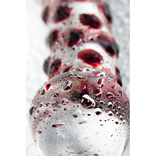 Двусторонний фаллоимитатор Sexus Glass, стекло, прозрачный, 21 см