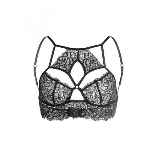 Бралетт удлиненный Erolanta Lada, черный (42-44)