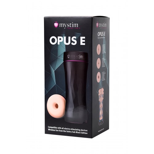 Мастурбатор Mystim Opus E Donut,TPE, телесный, 21,5 см
