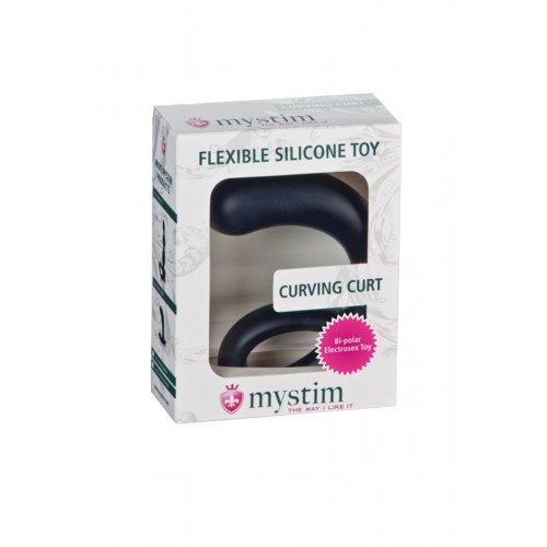 Mystim Силиконовый стимулятор Curving Curt электропроводящий
