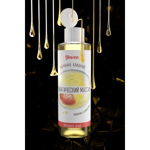 Масло для массажа Yovee by Toyfa «Романтический массаж», с ароматом клубники и шампанского, 50 мл (иной угол)