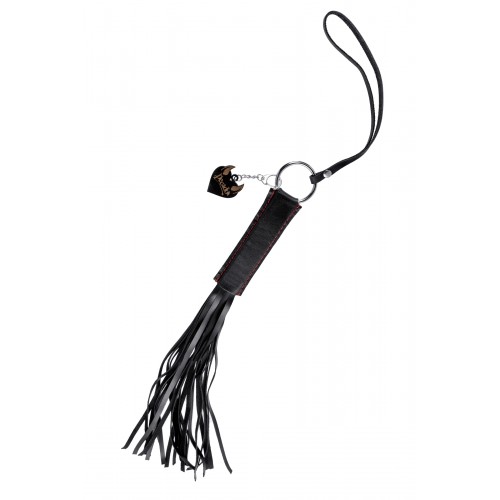 Плеть «Классическая» Pecado BDSM, натуральная кожа, черная