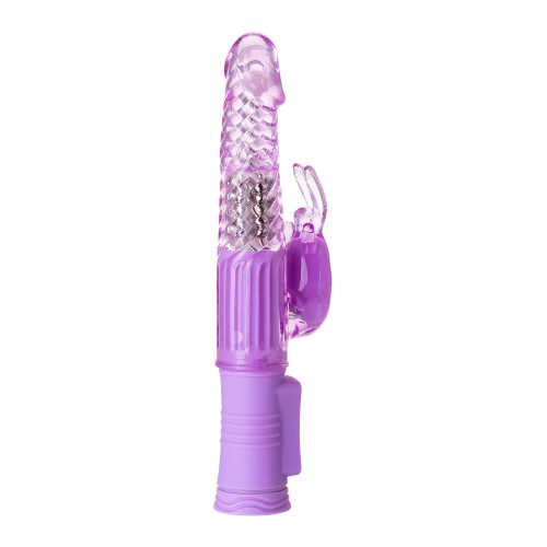 Вибратор с клиторальным стимулятором TOYFA A-Toys  High-Tech fantasy, TPE, Фиолетовый, 22,5 см