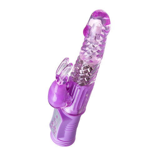 Вибратор с клиторальным стимулятором TOYFA A-Toys  High-Tech fantasy, TPE, Фиолетовый, 22,5 см