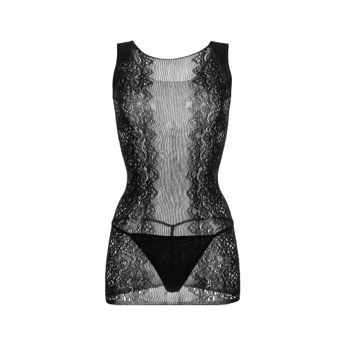 Платье-сетка и стринги Candy Girl Vivian черные, OS