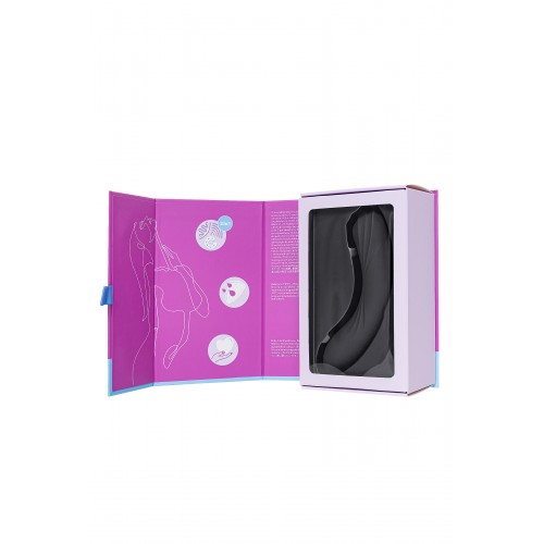 Вакуум-волновой бесконтактный стимулятор клитора Satisfyer Curvy Trinity 4, силикон, чёрный