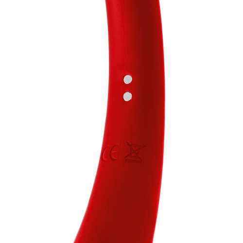 Двусторонний вибратор Black & Red by Toyfa, силикон, красный, 35 см