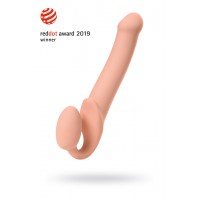 Безремневой нереалистичный страпон Strap-on-me, L, силикон, телесный, 25 см