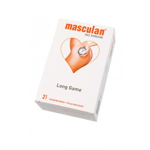 Презервативы Masculan, Ultra 3, продлевающие, 19 см, 5,3 см, 21 шт.