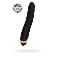 МЯГКАЯ вакуумная упаковка нереалистичный вибратор WANAME D-SPLASH  Storm, Силикон, Чёрный, 22,5 см