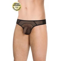 Трусы мужские со вставками из сетки SoftLine Collection, черный, M/L