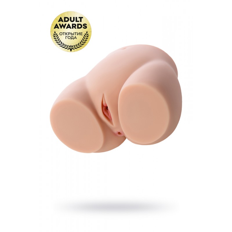 Мастурбатор реалистичный с вибрацией и ротацией  KOKOS Cherry, TPR, телесный, 22 см
