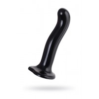 Ремневой нереалистичный страпон Strap-on-me, P&G SPOT, XL, силикон, черный, 19,8 см.