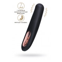 Нереалистичный вибратор WANAME D-SPLASH TSUNAMI, силикон, чёрный, 18,3 см