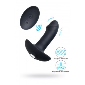 Стимулятор простаты PPP Enkakuzeccho DEEP ANAL VIBE, силикон, черный, 10,2 см