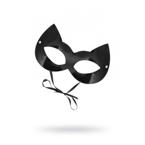 Маска Штучки-дрючки «Кошка», лакированная кожа, черная