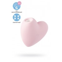 Вакуум-волновой бесконтактный стимулятор клитора Satisfyer Cutie Heart, силикон, розовый