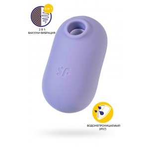 Вакуумный стимулятор клитора Satisfyer Pro To Go 2, фиолетовый Вакуумный стимулятор клитора Satisfyer Pro To Go 2, фиолетовый