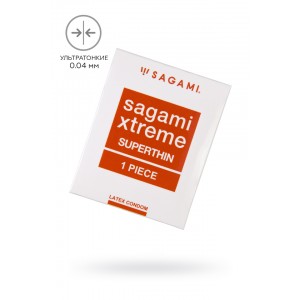Презервативы Sagami, Superthin, латекс, 18,5 см, 5,2 см, 1 шт.